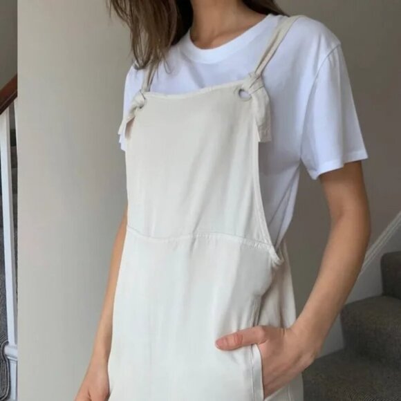 Aritzia The Group by Babaton Calipso Jumpsuit Overalls Cream Size XS - Picture 4 of 10